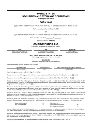 Thumbnail Co-Diagnostics
 10-Q Quarterly Report FY2021 