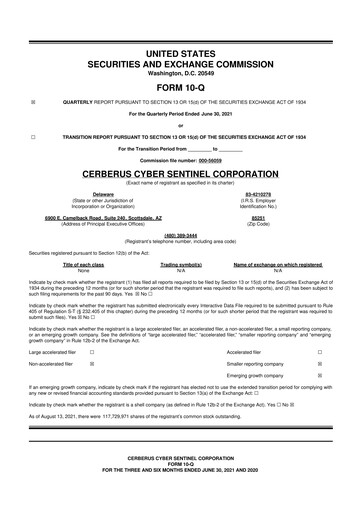 Thumbnail CISO Global 10-Q Quarterly Report FY2021 