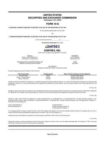 Thumbnail Cemtrex 10-Q Quarterly Report FY2021 