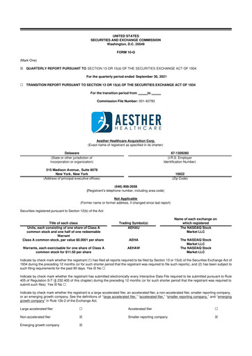 Miniature Ocean Biomedical 10-Q Rapport trimestriel 2021 