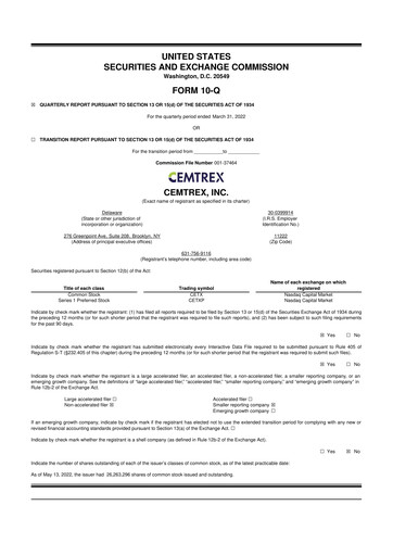 Thumbnail Cemtrex 10-Q Quarterly Report FY2022 