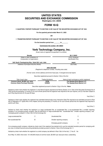 Vorschaubild TON Strategy Co. 10-Q Quartalsbericht 2022 