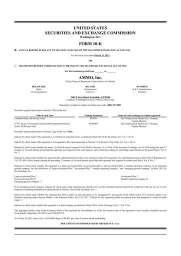 Miniature Outdoor Holding Company
 10-K Rapport annuel 2022