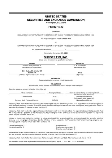 Thumbnail SurgePays 10-Q Quarterly Report FY2022 