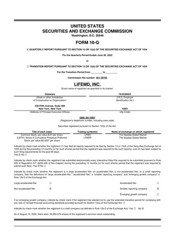 Thumbnail LifeMD 10-Q Quarterly Report FY2022 