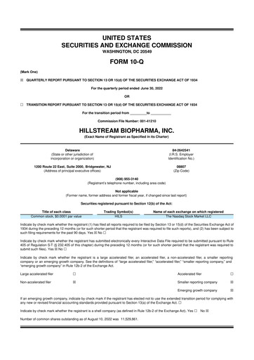 Thumbnail Tharimmune 10-Q Quarterly Report FY2022 