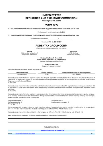 Vorschaubild Addentax Group 10-Q Quartalsbericht 2022 