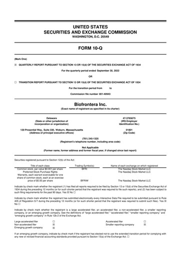 Thumbnail Biofrontera 10-Q Quarterly Report FY2022 