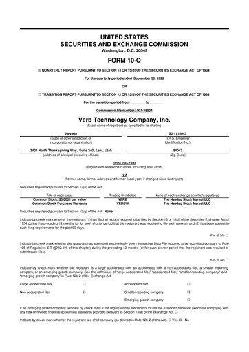 Vorschaubild TON Strategy Co. 10-Q Quartalsbericht 2022 