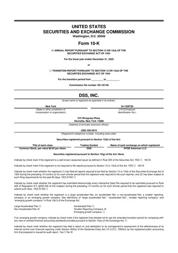 Thumbnail DSS, Inc. (Document Security Systems) 10-K Annual Report 2022