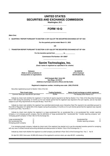 Thumbnail Sonim Technologies
 10-Q Quarterly Report FY2023 