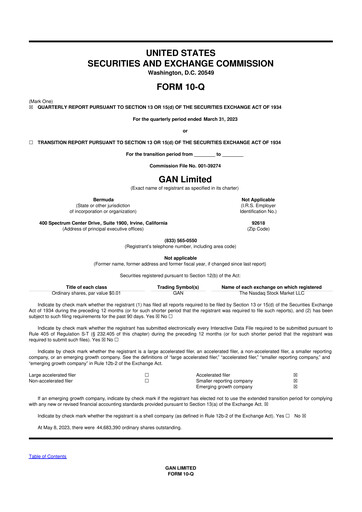 Thumbnail GAN 10-Q Quarterly Report FY2023 