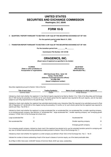 Thumbnail Oragenics 10-Q Quarterly Report FY2023 