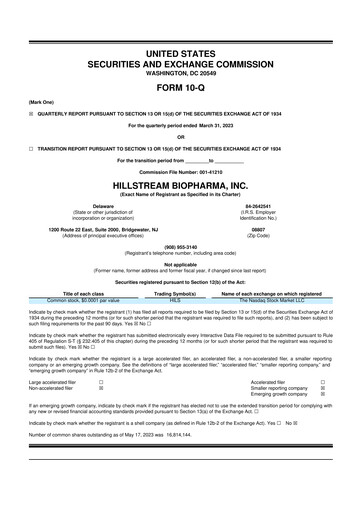 Thumbnail Tharimmune 10-Q Quarterly Report FY2023 
