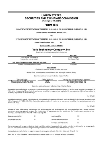 Vorschaubild TON Strategy Co. 10-Q Quartalsbericht 2023 