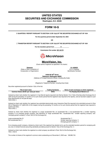 Thumbnail MicroVision 10-Q Quarterly Report FY2023 
