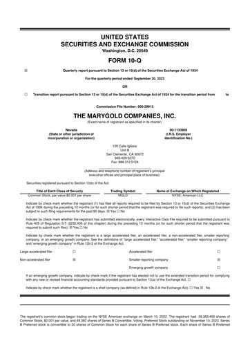Thumbnail the Marygold Companies 10-Q Quarterly Report FY2024 
