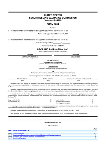 Thumbnail Propanc Biopharma 10-Q Quarterly Report FY2024 
