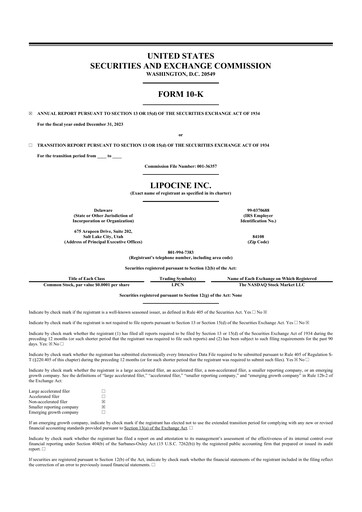 Thumbnail Lipocine 10-K Annual Report 2023