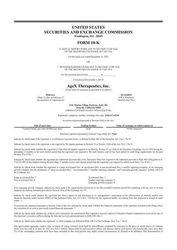 Thumbnail Serina Therapeutics 10-K Annual Report 2023