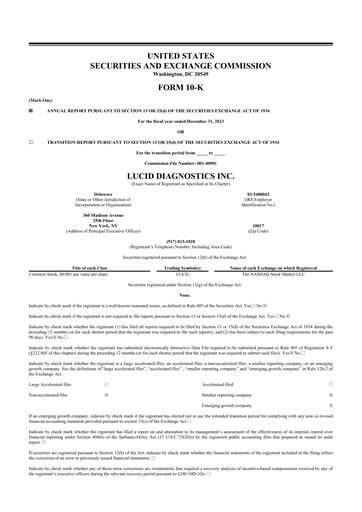 Thumbnail Lucid Diagnostics 10-K Annual Report 2023