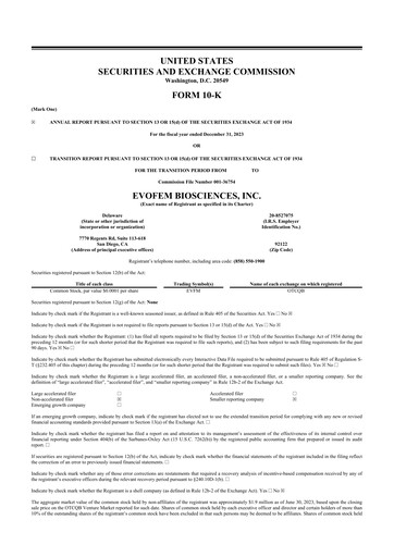 Thumbnail Evofem Biosciences
 10-K Annual Report 2023