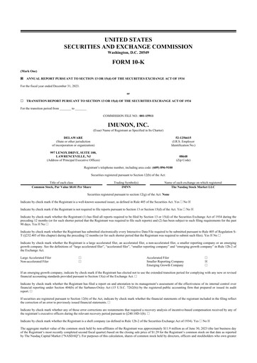 Thumbnail Imunon 10-K Annual Report 2023