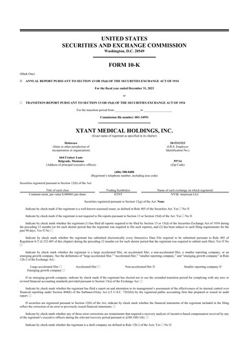 Thumbnail Xtant Medical 10-K Annual Report 2023