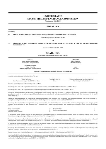 Thumbnail Snail Inc 10-K Annual Report 2023