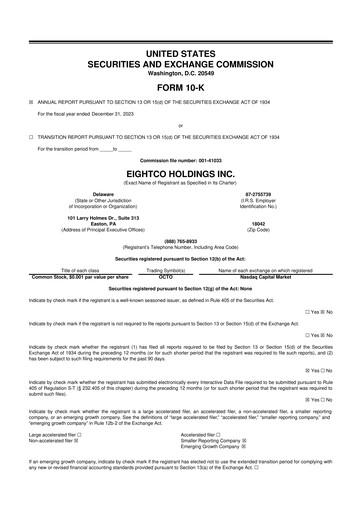 Thumbnail Eightco Holdings 10-K Annual Report 2023