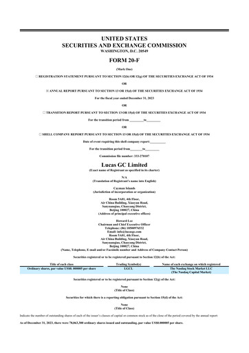 Thumbnail Lucas GC 20-F Annual Report 2023