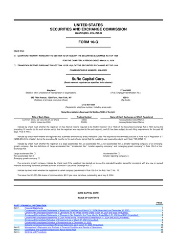 Thumbnail SuRo Capital 10-Q Quarterly Report FY2024 
