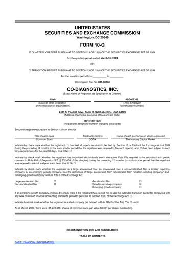 Thumbnail Co-Diagnostics
 10-Q Quarterly Report FY2024 