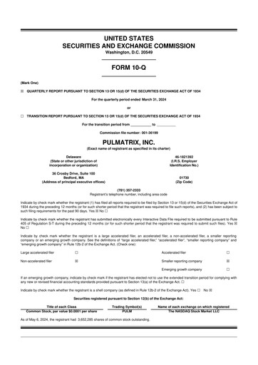 Thumbnail Pulmatrix 10-Q Quarterly Report FY2024 