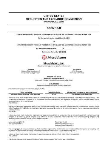 Thumbnail MicroVision 10-Q Quarterly Report FY2024 