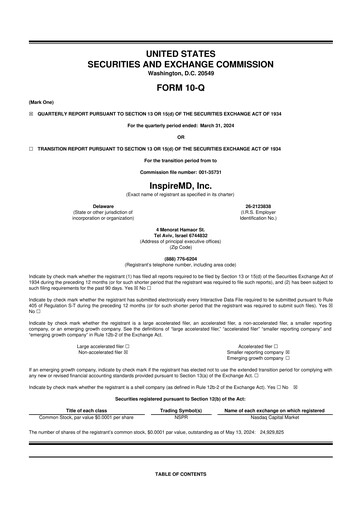 Thumbnail InspireMD 10-Q Quarterly Report FY2024 