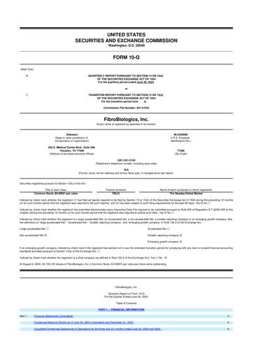 Vorschaubild FibroBiologics 10-Q Quartalsbericht 2024 