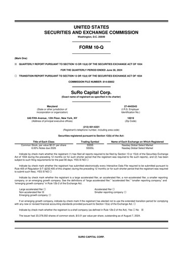 Thumbnail SuRo Capital 10-Q Quarterly Report FY2024 