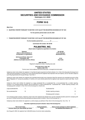 Thumbnail Pulmatrix 10-Q Quarterly Report FY2024 
