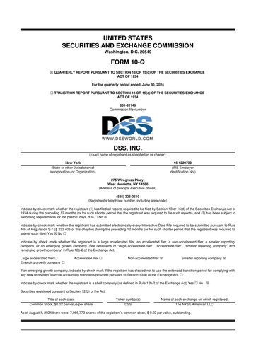 Thumbnail DSS, Inc. (Document Security Systems) 10-Q Quarterly Report FY2024 