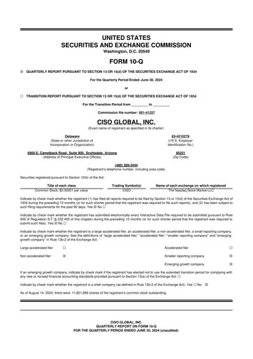 Thumbnail CISO Global 10-Q Quarterly Report FY2024 