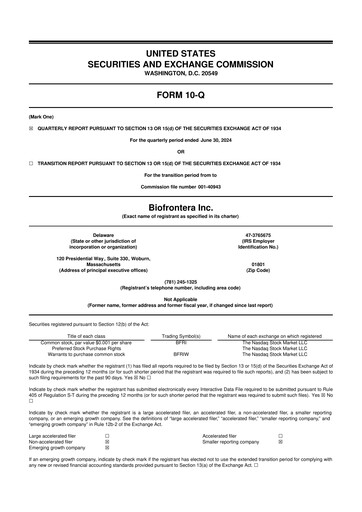 Thumbnail Biofrontera 10-Q Quarterly Report FY2024 