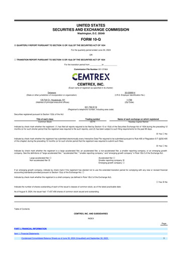 Thumbnail Cemtrex 10-Q Quarterly Report FY2024 