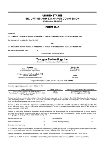 Thumbnail Tevogen Bio 10-Q Quarterly Report FY2024 