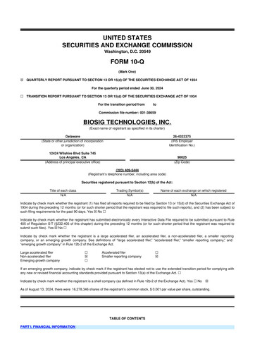 Thumbnail BioSig Technologies
 10-Q Quarterly Report FY2024 