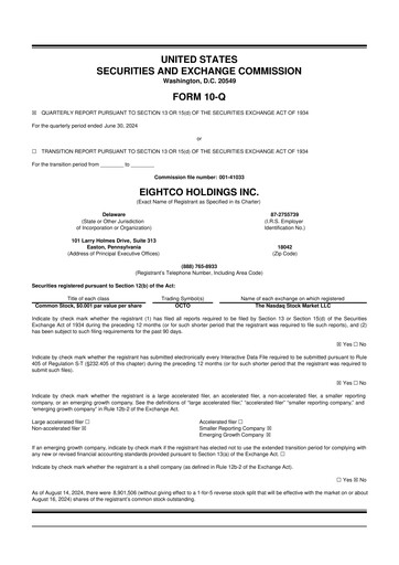 Thumbnail Eightco Holdings 10-Q Quarterly Report FY2024 