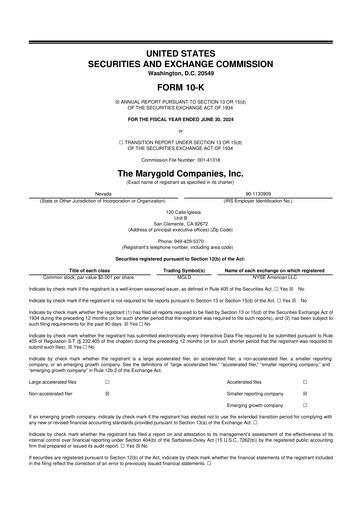 Thumbnail the Marygold Companies 10-K Annual Report 2024