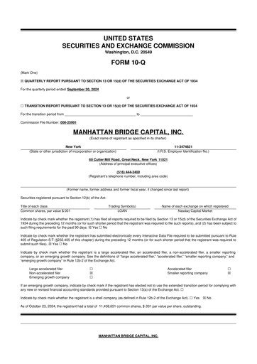 Vorschaubild Manhattan Bridge Capital
 10-Q Quartalsbericht 2024 