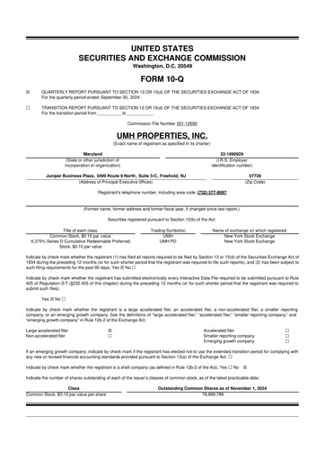 Thumbnail UMH Properties 10-Q Quarterly Report FY2024 