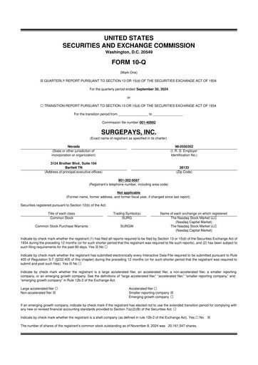 Thumbnail SurgePays 10-Q Quarterly Report FY2024 